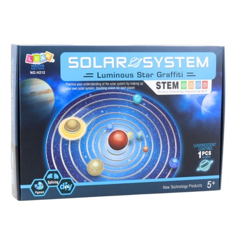 Zestaw Edukacyjny Plastyczny Układ Słoneczny Planety DIY LEAN Toys