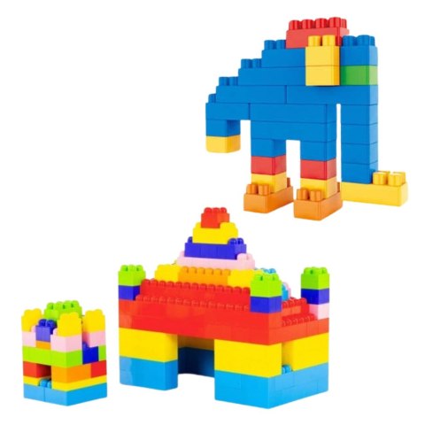 Zestaw Klocki Konstrukcyjne Przestrzenne Kolorowe 180 el. LEAN Toys