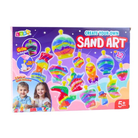 Zestaw Kreatywny Magiczny Piasek DIY Piaskowe Ozdoby Świecący Piasek LEAN Toys