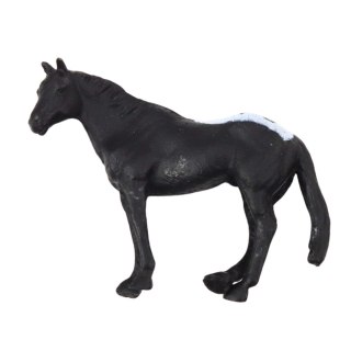 Zestaw Mini Figurki Konie Rasy Brązowy Czarny Szary 5-6cm 6szt LEAN TOYS
