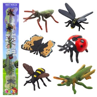 Zestaw Mini Figurki Owady Osa Modliszka Biedronka 4-6cm 6szt LEAN TOYS