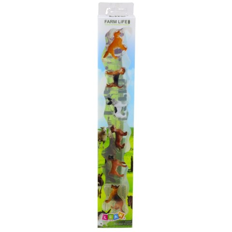 Zestaw Mini Figurki Psy Owczarek Niemiecki Jamnik Buldog Francuski 4cm 6szt LEAN Toys