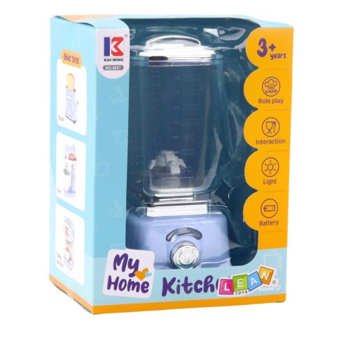 Blender Kuchenny Dla Dzieci Światła Obrotowy Mechanizm Niebieski LEAN Toys