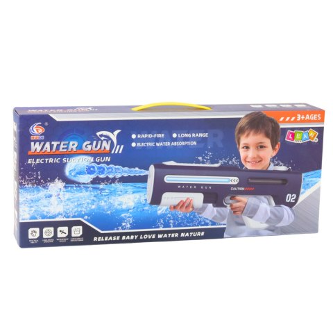 Elektryczny Automatyczny Pistolet Karabin Na Wodę Szary 42cm LEAN Toys