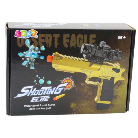 Elektryczny Pistolet na Kulki Wodne Strzałki Piankowe Czerwony LEAN Toys