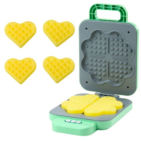 Gofrownica Zabawkowa Dla Dzieci Na Baterie Światła Rumienienia Zielona LEAN Toys