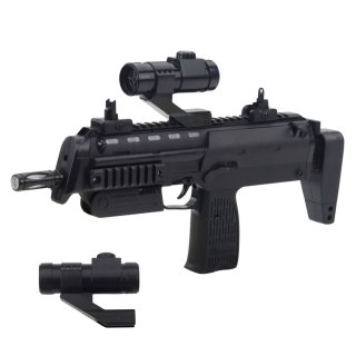 Karabin Zabawkowy Broń Światła Dźwięki Celownik Czarny 41cm LEAN Toys