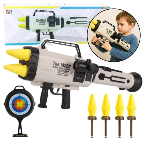 Ogromna Wyrzutnia Rakiet M202 Pociski Gąbkowe 68cm LEAN Toys