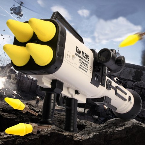 Ogromna Wyrzutnia Rakiet M202 Pociski Gąbkowe 68cm LEAN Toys