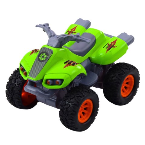 Quad Z Napędem Gumowe Opony Metalowa Karoseria Mix LEAN TOYS
