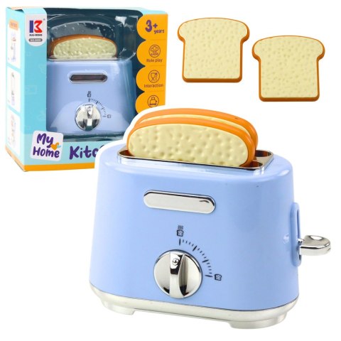Toster Kuchenny Dla Dzieci Wyskakujące Grzanki Niebieski LEAN Toys