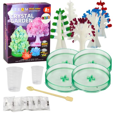 Zestaw Edukacyjny Doświadczenie Hodowla Kryształów Drzewka LEAN Toys