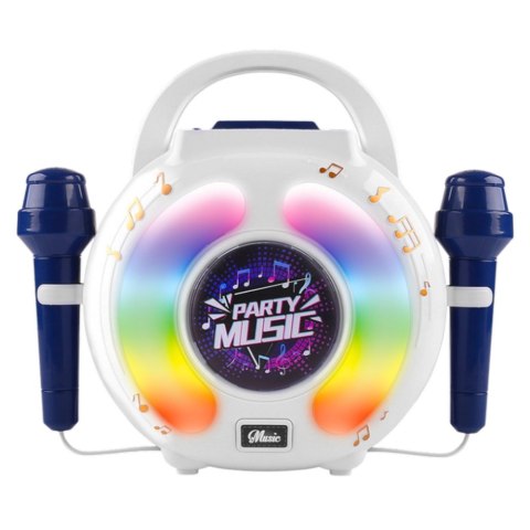 Zestaw Karaoke Dwa Mikrofony Głośnik Bluetooth MP3 Nagrywanie LED LEAN Toys