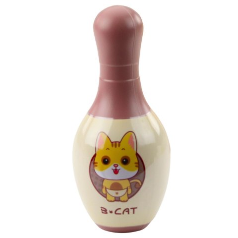 Zestaw Kręgli z Kotkami Dla Dzieci 10 Kręgli 2 Kule Kolorowe LEAN Toys