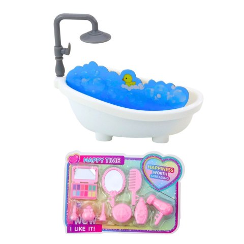 Zestaw Mini Laleczka Ankiki Z Wanną Akcesoria Pielęgnacyjne LEAN Toys