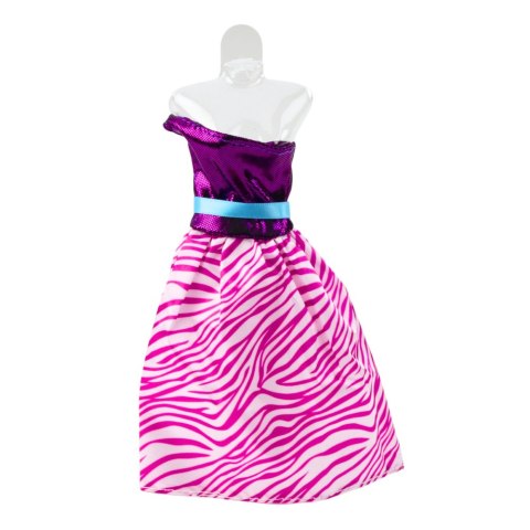 Zestaw Sukienki Dla Lalek Anlili Buty Torebka Korony Akcesoria 8 el. LEAN Toys