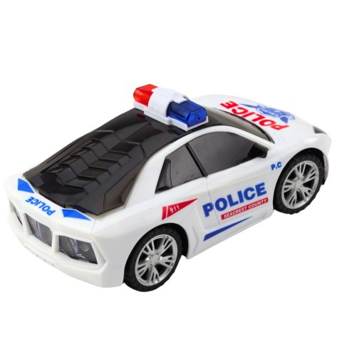 Auto Policyjne Radiowóz Interaktywny Światła Dźwięki LEAN TOYS