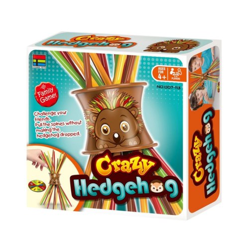 Gra Zręcznościowa Rodzinna Szalony Jeż Bierki Tarcza LEAN Toys