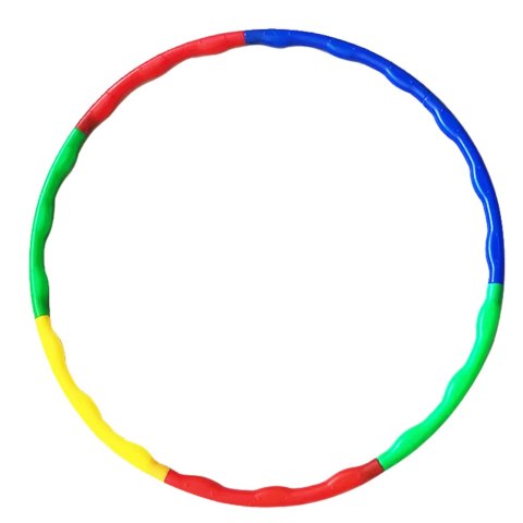 Hula Hop Z Wypustkami Do Ćwiczeń Zabawy Składane Kolorowe 8el LEAN TOYS