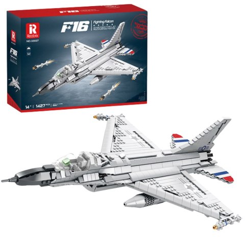Klocki Konstrukcyjne Myśliwiec F-16 Fighting Falcon 1427el LEAN Toys