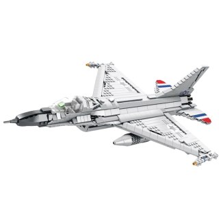 Klocki Konstrukcyjne Myśliwiec F-16 Fighting Falcon 1427el LEAN Toys