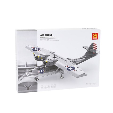 Klocki Konstrukcyjne Samolot PBY-5A Catalina 364el LEAN Toys