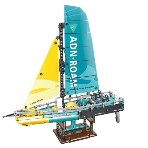 Klocki Konstrukcyjne Żaglówka Łódź Type 65 Model 675el LEAN Toys