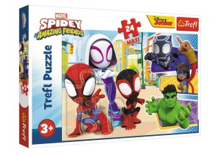 Puzzle - 24 Maxi -Spiday i przyjaciele / Spiday and his amazing friends 14348 Trefl Puzzle