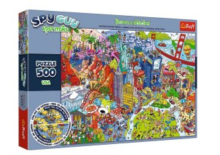 Puzzle - 500 - Spy Guy Lost Items: USA Rodzina Treflików 37480 Trefl Puzzle