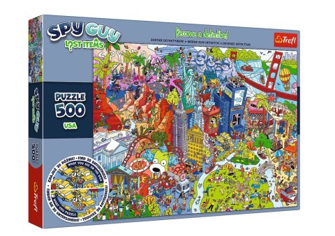 Puzzle - 500 - Spy Guy Lost Items: USA Rodzina Treflików 37480 Trefl Puzzle