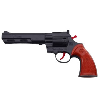 Rewolwer Na Kapiszony Pistolet Rekwizyt Dźwięk Strzału Czarny LEAN TOYS