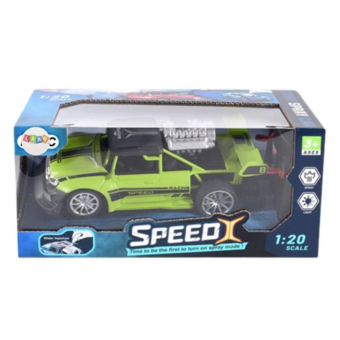 Samochód Zdalnie Sterowany RC 1:20 Światła Efekt Dymny Zielony LEAN Toys
