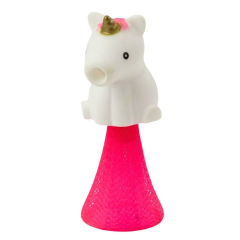 Skaczący Jednorożec Na Sprężynie Pop Up Biały Różowy 10cm Mix LEAN Toys
