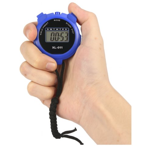 Stoper Cyfrowy LCD Elektroniczny Sportowy XL-011 Niebieski LEAN