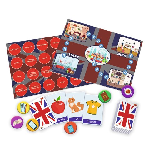 Gra Edukacyjna English is Fun z Serii Mistrz Wiedzy Trefl 01954 Trefl Gry