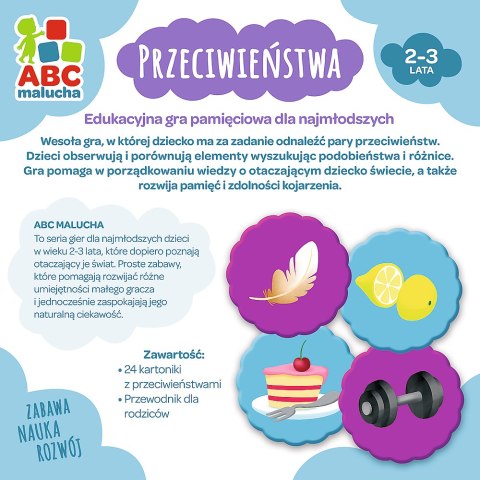 Gra Przeciwieństwa z Serii ABC Malucha Trefl 01943 Trefl Gry