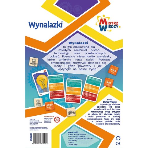 Gra Wynalazki z Serii Mistrz Wiedzy Trefl 01958 Trefl Gry