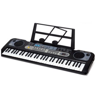 Keyboard Elektryczny Mikrofon Stojak Na Nuty Nagrywanie Odtwarzanie LEAN Toys