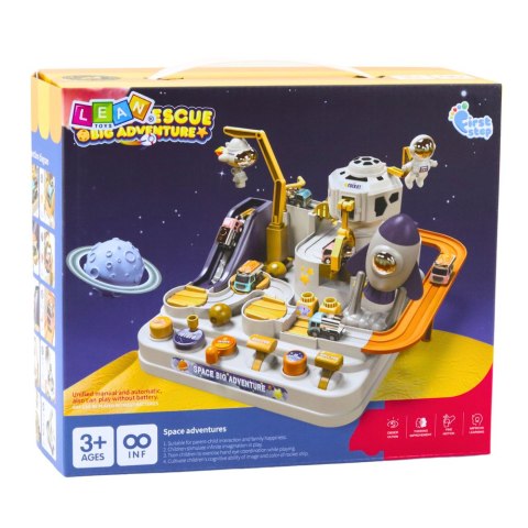 Kosmiczny Tor Interaktywny Baza Kosmiczna 10 Mechanicznych Aktywności LEAN Toys