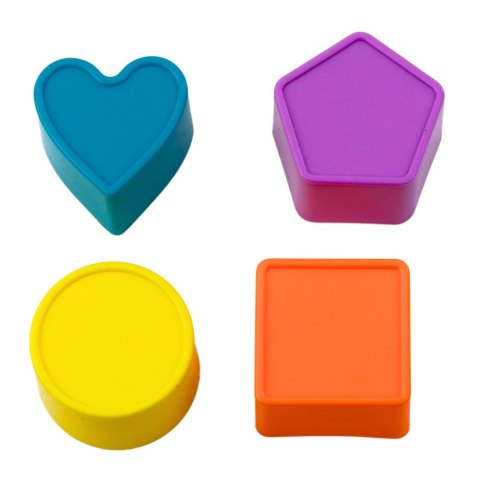 Kostka Sensoryczna Edukacyjna Dla Dzieci Sorter Elastyczne Przęsła Kolorowa LEAN Toys