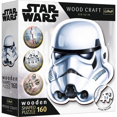 Puzzle drewniane Star Wars 160 el. Hełm Szturmowca Trefl 20188 Trefl Puzzle