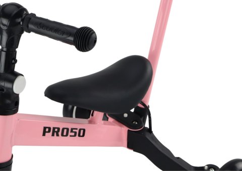 Rower Trójkołowy PRO50 Rowerek Z Rączką Do Prowadzenia Różowy LEAN Trike