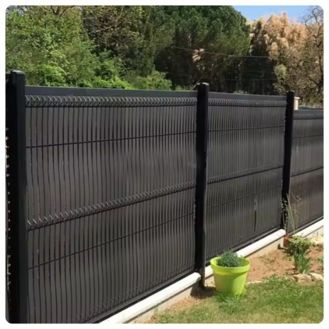 Siatka Cieniująca Na Ogrodzenie Płot Maskująca Szara 1.5M 10M 140g/m² LEAN