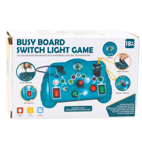 Zabawka Sensoryczna Interaktywna Pad 13 Aktywności Niebieski LEAN Toys