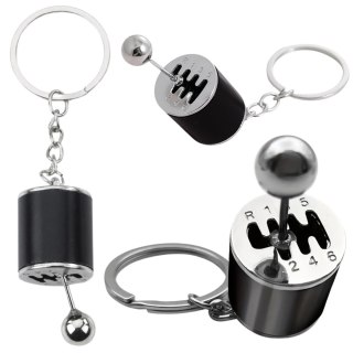 Brelok Metalowy Do Kluczy Skrzynia Biegów Ruchoma Czarny LEAN TOYS