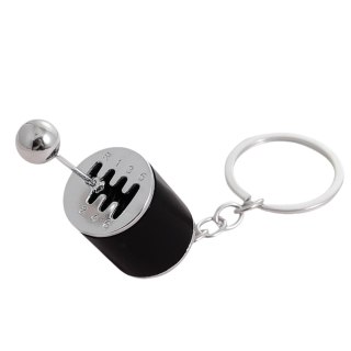 Brelok Metalowy Do Kluczy Skrzynia Biegów Ruchoma Czarny LEAN TOYS