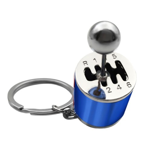 Brelok Metalowy Do Kluczy Skrzynia Biegów Ruchoma Niebieski LEAN TOYS