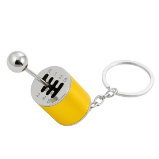 Brelok Metalowy Do Kluczy Skrzynia Biegów Ruchoma Złoty LEAN TOYS