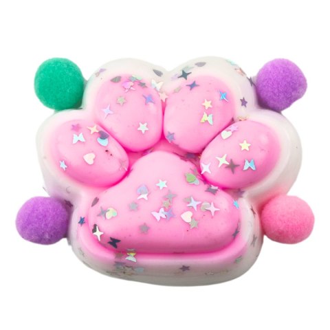 Gniotek Kocia Łapka Antystresowa Sensoryczna Squishy Gwiazdki Różowy LEAN TOYS