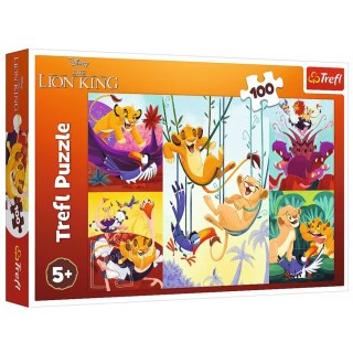 Puzzle - "100" - Dzielny Król Lew / Disney Lion King Trefl 16478 Trefl Puzzle